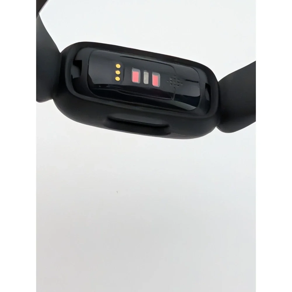 Fitbit‎ Inspire 2 Activity Tracker FB418 Small Black/Red Band- Tested Working
